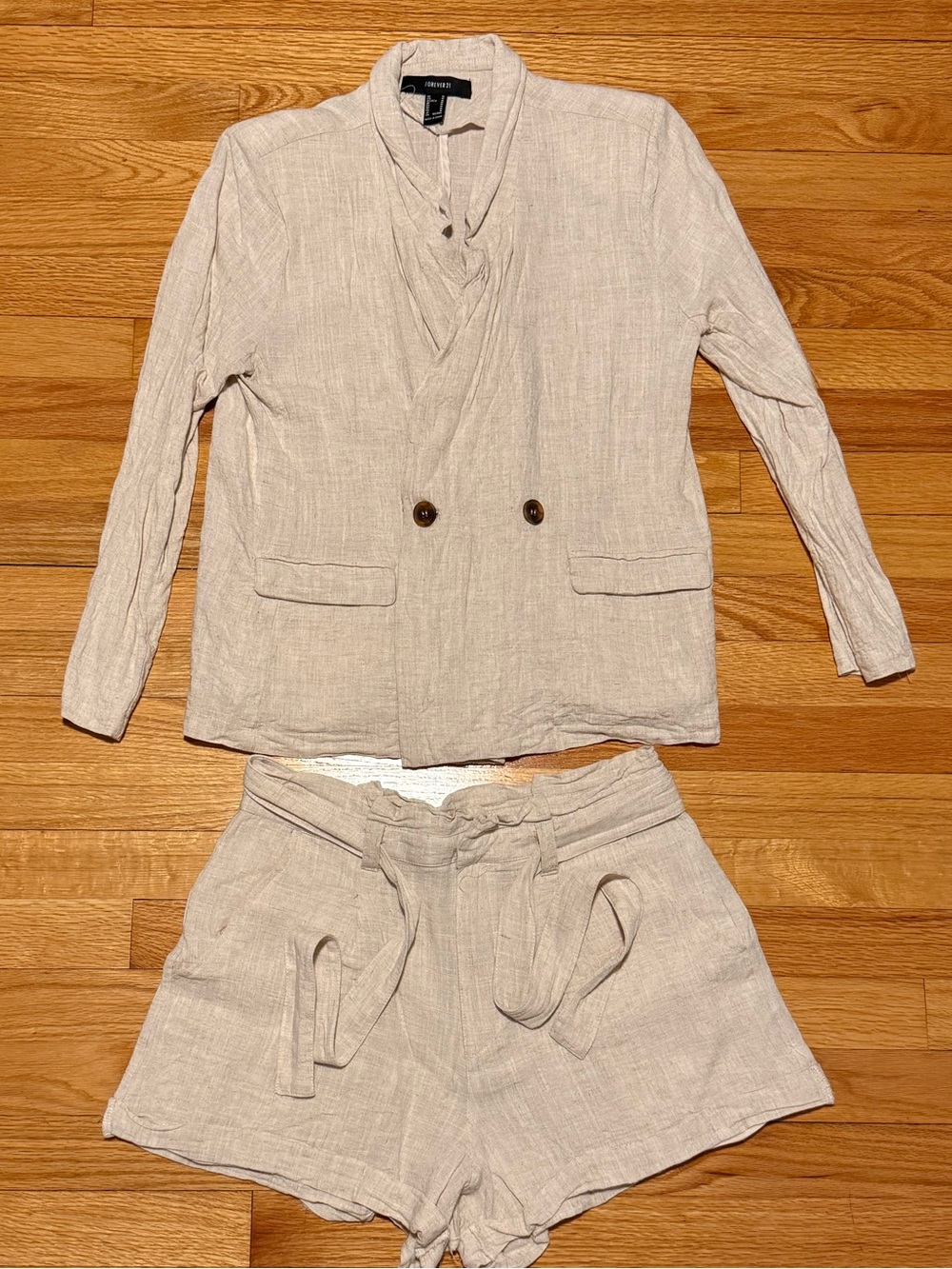F21 lightweight linen set
